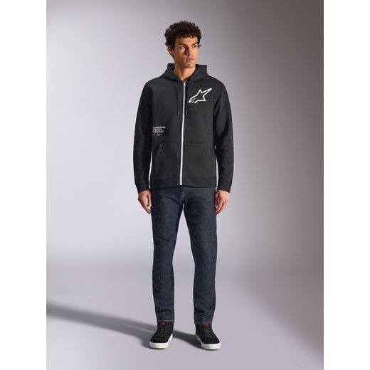 MIKINA TRANSVERSE HOODIE, ALPINESTARS (ČIERNA)
