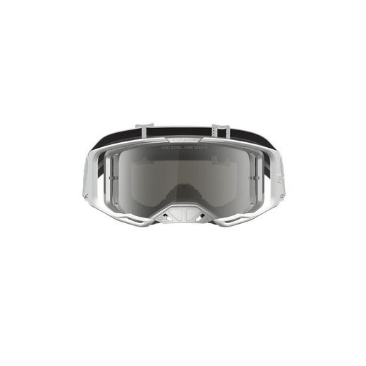 OKULIARE VISION 8 AMBER, ALPINESTARS (BÍLÁ/STŘÍBRNÁ, ZRKADLOVÉ STRIEBORNÉ PLEXI) 2027