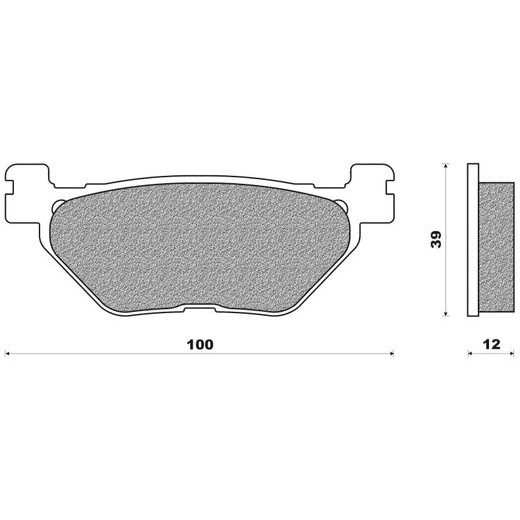 BRZDOVÉ DOŠTIČKY (ZMES SCOOTER ELITE SINTERED) NEWFREN (2 KS V BALENIE)