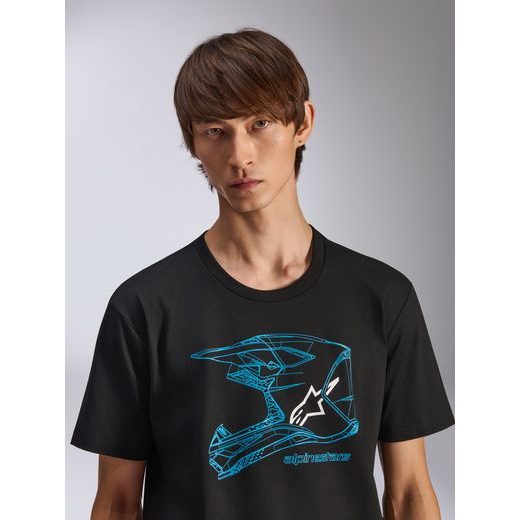 TRIKO MX HELMET CSF, ALPINESTARS (ČERNÁ/MODRÁ)
