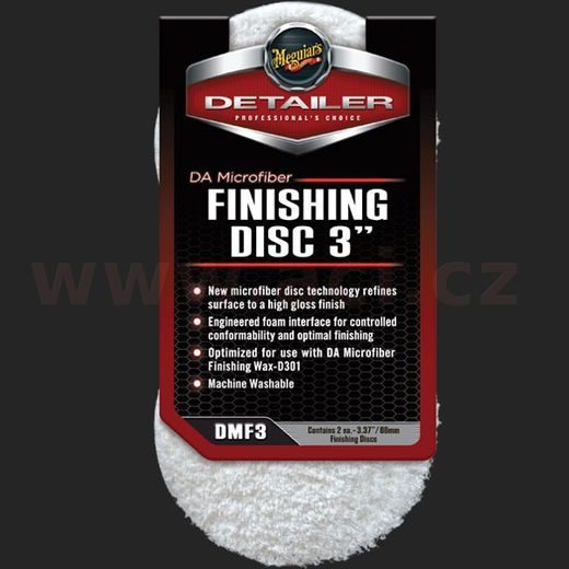 MEGUIARS DA MICROFIBER FINISHING DISC 3" LEŠTIACI KOTOTUČ (2 KS)