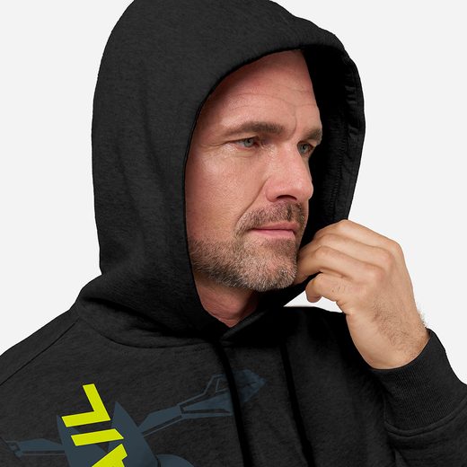 FINNTRAIL HOODY ATV BLACKYELLOW
