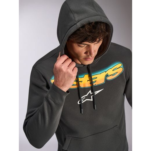 MIKINA ELLIPSOID HOODIE, ALPINESTARS (ŠEDÁ)