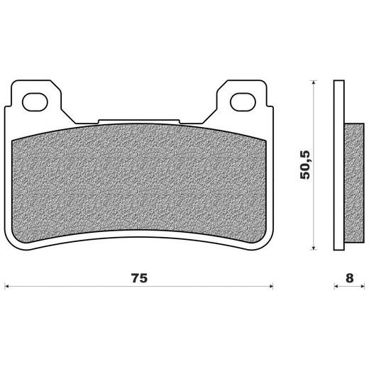 BRZDOVÉ DOŠTIČKY (ZMES ROAD RACE SINTERED) NEWFREN (2 KS V BALENIE)