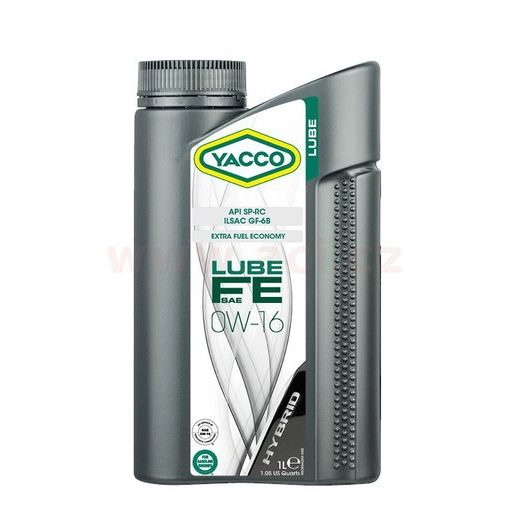 YACCO MOTOROVÝ OLEJ PLNE SYNTETICKÝ LUBE FE 0W16 1L