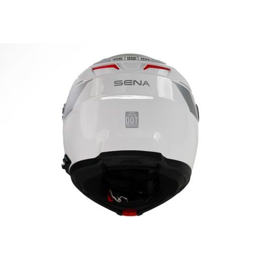 MESH PRILBA S HEADSETEM SPECTER, SENA (LESKLÁ BIELA)