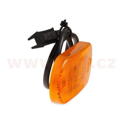 POZIČNÍ SVĚTLO LED SMLR 2002C, 12V, OVÁLNÉ ORANŽOVÉ (110X45 MM) S ODRAZKOU, SNAP-IN, JOKON (NĚMECKO) ORIGINÁL L=P
