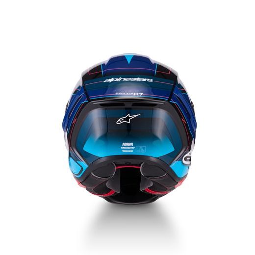 PRILBA S-R7 KINETIS, ALPINESTARS (ČERNÁ/MODRÁ/RŮŽOVÁ FLUO/BÍLÁ) 2026