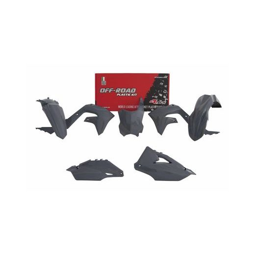 SADA PLASTOV KAWASAKI, RTECH (LIMITOVANÁ EDÍCIA QUANTUM GREY, ŠEDÁ, 5 DIELOV)