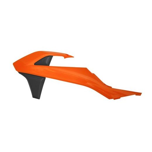 SPOJLERY CHLADIČA KTM, RTECH (ORANŽOVO-ČIERNE, PÁR)