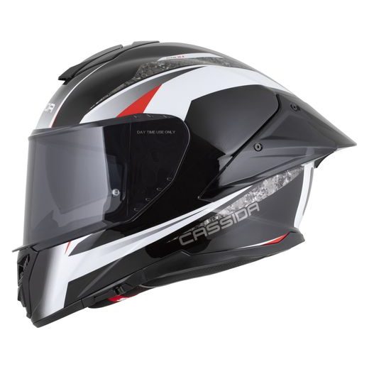 PRILBA INTEGRAL GTS 2.1 MEGA, CASSIDA (ČERNÁ/BÍLÁ/ČERVENÁ) PLEXI S PRÍPRAVOU PRE PINLOCK 2026