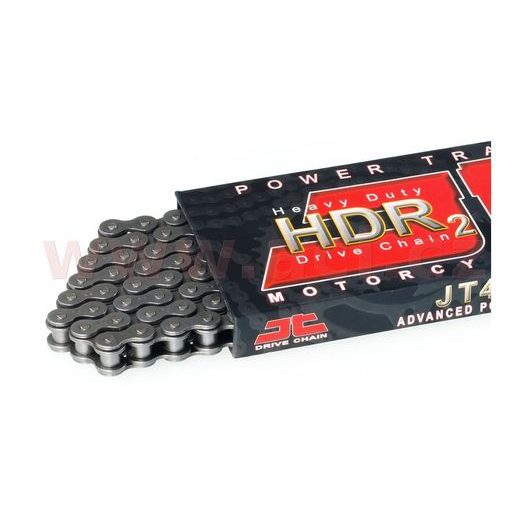 REŤAZ 420HDR2, JT CHAINS (BEZKROUŽEK, FARBA ČIERNA, 98 ČLÁNKOV VR. ROZPOJOVACIE SPOJKY)