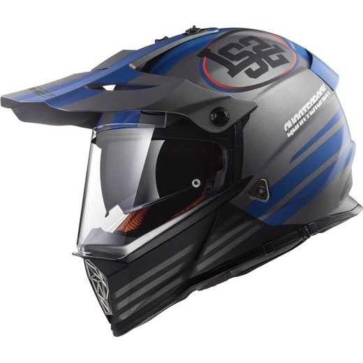 LS2 MX436 PIONEER QUARTERBACK MATT TITANIUM BLUE M 404362307