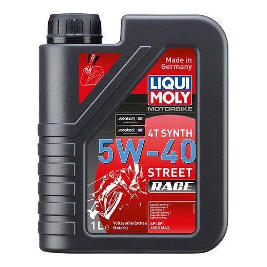 LIQUI MOLY MOTORBIKE 4T SYNTH 5W40 STREET RACE, PLNE SYNTETICKÝ MOTOROVÝ OLEJ 1 L