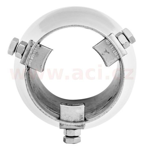 KONCOVKA VÝFUKU NEREZOVÁ KULATÁ, VNĚJŠÍ PRŮMĚR 90MM, DÉLKA 215MM, VNITŘNÍ PRŮMĚR 45-58MM ASSO