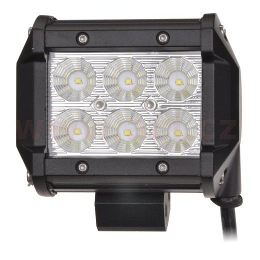 LED PRACOVNÍ SVĚTLO 18 W, NAPĚTÍ 9-36 V, (6X3 W CREE), SVĚT. TOK 1440 LM, (95X77 MM), ŠIRŠÍ PAPRSEK