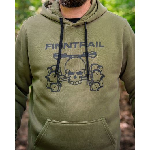 FINNTRAIL HOODY ATV SKULL KHAKI