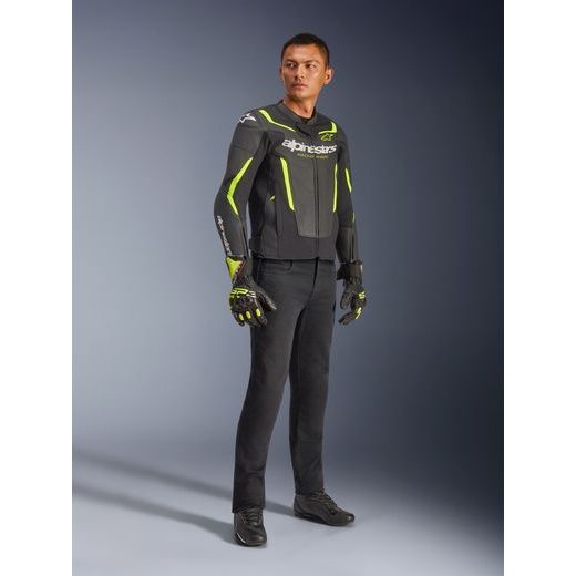 BUNDA GP FORCE V2 AIRFLOW, ALPINESTARS (ČERNÁ/ŽLUTÁ FLUO) 2026