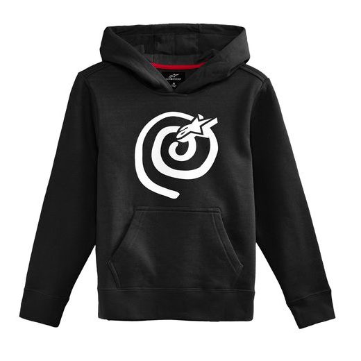 MIKINA KIDS MANTRA HOODIE, ALPINESTARS, DETSKÁ (ČERNÁ/BÍLÁ)