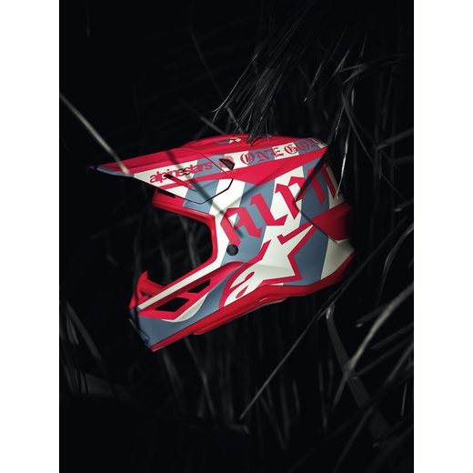 PRILBA SUPERTECH S-M7 LIMITOVANÁ EDÍCIA BEAST COAST, ALPINESTARS (ŠEDÁ/ČERNÁ/ORANŽOVÁ) 2026