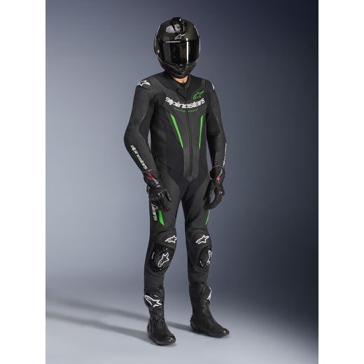 JEDNODIELNA KOMBINÉZA GP FORCE V2, ALPINESTARS (ČERNÁ/ZELENÁ) 2026