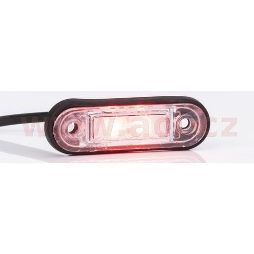 POZIČNÍ SVĚTLO LED OVÁLNÉ ČERVENÉ (85X27 MM) S DRŽÁKEM