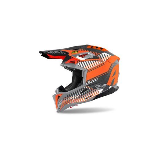 PRILBA AVIATOR 3.0 WAVE, AIROH (ORANŽOVÁ/CHROM) 2022