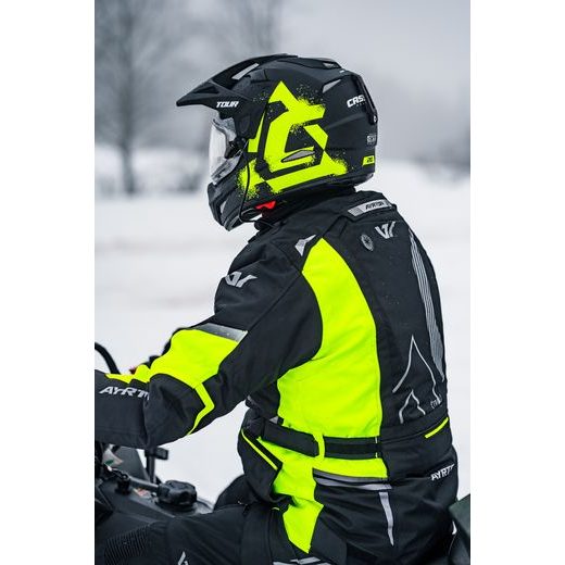 SADA PRE ELEKTRICKÝ VÝHŘEV PLEXI PRILIEB TOUR, CASSIDA (ČÍRE PLEXI, ORANŽOVÁ ANTIFOG CLONA)