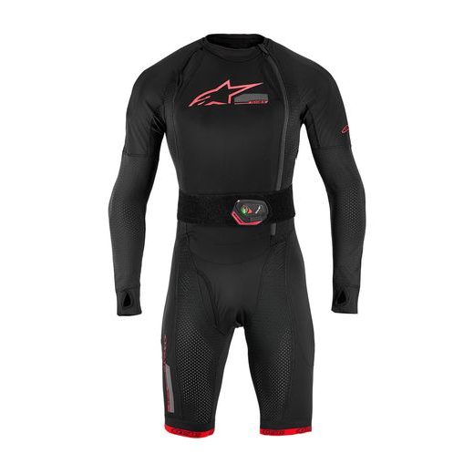 AIRBAGOVÁ VESTA TECH-AIR®10 V2 RACE SYSTEM, ALPINESTARS (ČERNÁ/ČERVENÁ/ŠEDÁ) 2026