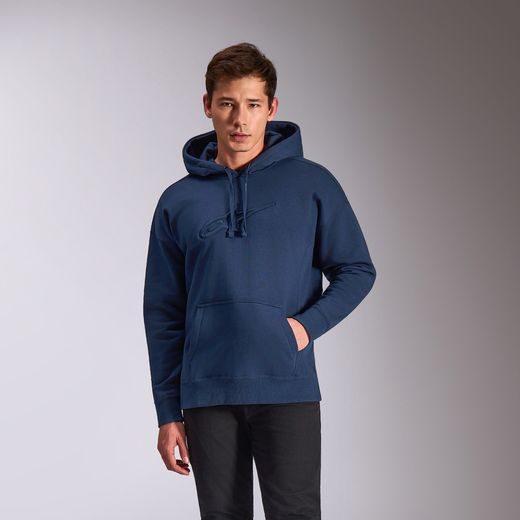 MIKINA EMERGENT OVERSIZED HOODIE, ALPINESTARS (MODRÁ)