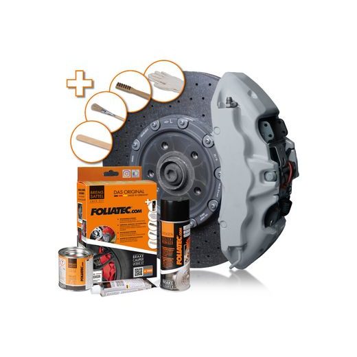 FOLIATEC DVOUSLOŽKOVÁ BARVA NA BRZDY, BARVA: ŠEDÁ (CIRCUIT GREY)