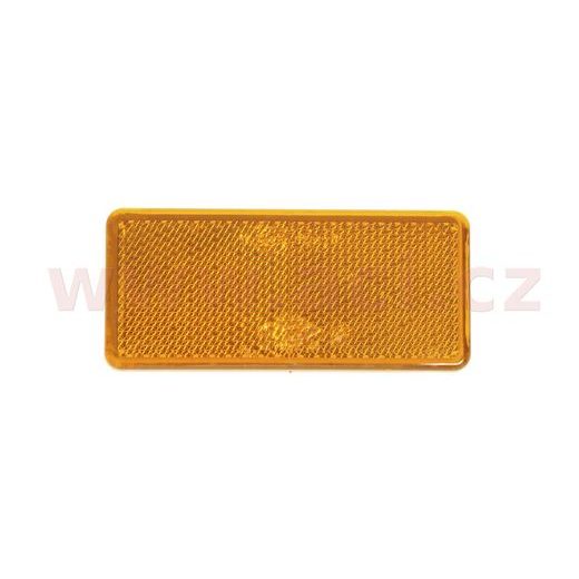 ODRAZKA ORANŽOVÁ OBDÉLNÍKOVÁ 90X40 MM SAMOLEPÍCÍ