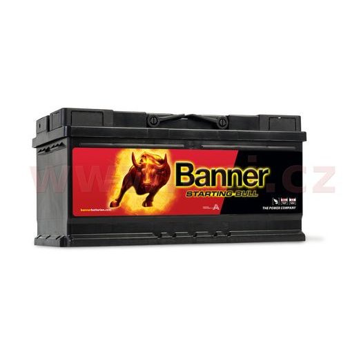 88AH BATÉRIA, 660A, PRAVÁ BANNER STARTING BULL 354X175X175