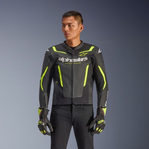 BUNDA GP FORCE V2 AIRFLOW, ALPINESTARS (ČERNÁ/ŽLUTÁ FLUO) 2026