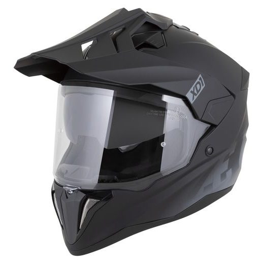 PRILBA XD1, ZED (ČIERNA MATNÁ/TMAVĚ ŠEDÁ) 2026