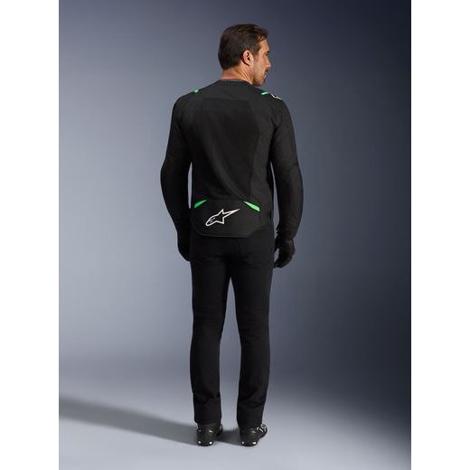 BUNDA T-SPS AIR V2, ALPINESTARS (ČERNÁ/ZELENÁ FLUO) 2026