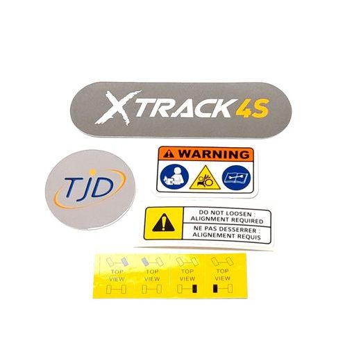 S-KIT, DECALS TJD XTRACK 4S - 1 TRACK