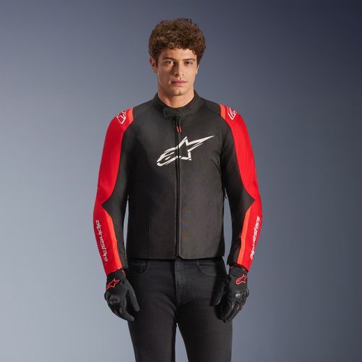 BUNDA T-SPS 2 WATERPROOF, ALPINESTARS (ČERVENÁ/ČERNÁ/BÍLÁ) 2026