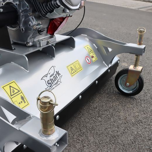 SHARK ATV ČELNÍ MULČOVAČ 100CM S MOTOREM HONDA GX 270, STŘÍBRNÁ BARVA