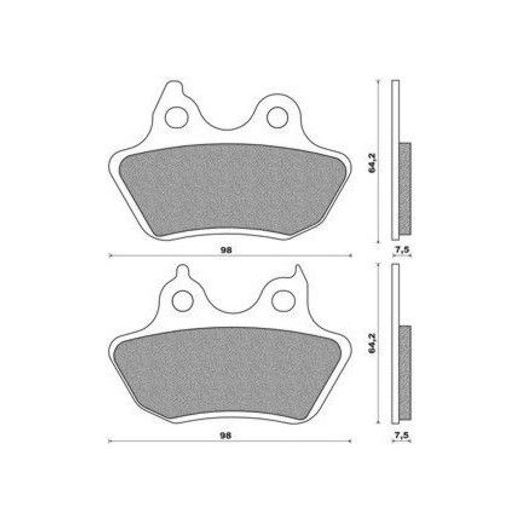 BRZDOVÉ DOŠTIČKY (ZMES ST SINTERED METAL S2) NEWFREN (2 KS V BALENIE)