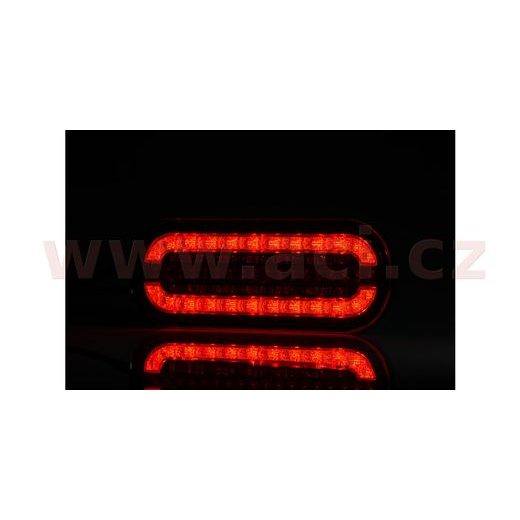 ZADNÍ SVĚTLO LED 195X75 MM, S DYNAMICKÝM SMĚR. SVĚTLEM, KABEL 1 M, L=P