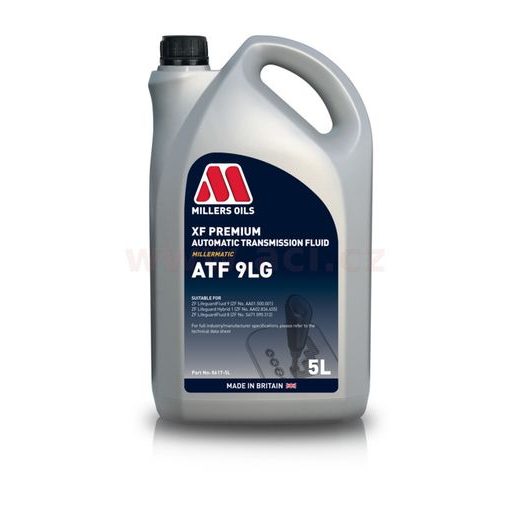 MILLERS OILS PREVODOVÝ OLEJ PLNE SYNTETICKÝ PRE AUTOMATICKÉ PREVODOVKY XF PREMIUM ATF 9LG 5L