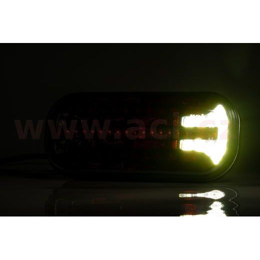 ZADNÍ SVĚTLO LED 214,3X94,3 MM, S DYNAMICKÝM SMĚR. SVĚTLEM, 5 PIN BAJONET, L=P
