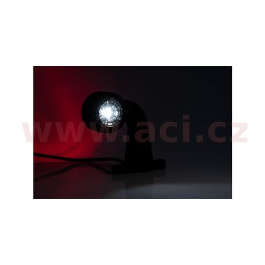 POZIČNÍ SVĚTLO LED (118X45 MM) KOMBINACE 2V1 S GUMOVÝM DRŽÁKEM, KABEL 0,5 M, L=P