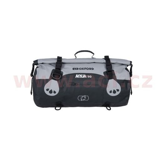 VODOTESNÝ VAK AQUA T-50 ROLL BAG, OXFORD (ŠEDÝ/ČERNÝ, OBJEM 50 L)