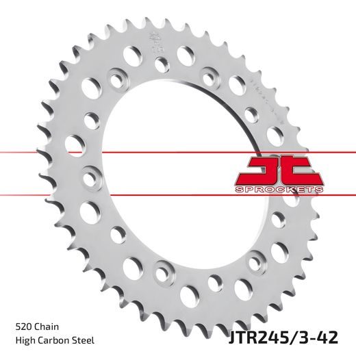 REŤAZOVÁ SADA EK - STRIEBORNÝ REŤAZ 520 SRX, X-RING (X, NX, QX, XS), KOLIESKO JT POGUMOVANÉ, ROZETA JT PRE HONDA FMX 650 2005-2007