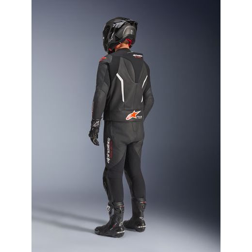DVOJDIELNA KOMBINÉZA GP FORCE V2, ALPINESTARS (ČERNÁ/BÍLÁ/ČERVENÁ FLUO) 2026