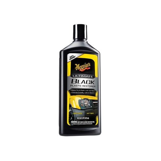 MEGUIARS ULTIMATE BLACK PLASTIC RESTORER - OŽIVOVAČ A OCHRANA PLASTOV V EXTERIÉRU I INTERIÉRU 473 ML