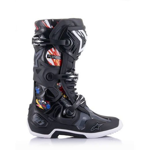 TOPÁNKY TECH 10 LIMITOVANÁ EDÍCIA RENEN, ALPINESTARS (ČERNÁ/ŠEDÁ/BÍLÁ/MULTICOLOR)