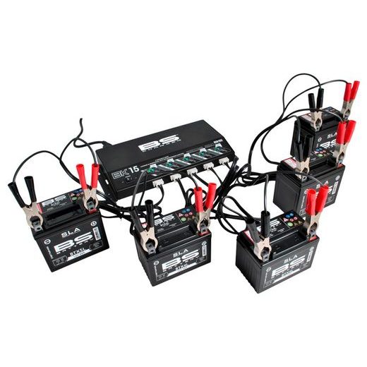 PROFESIONÁLNA NABÍJAČKA PRE 5 BATÉRIÍ BS-BATTERY 5 BANK CHARGER BK15 12V 5X1,5A